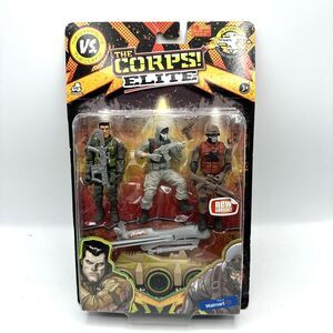 The Corps Elite VS The Curse Walmart Exclusive -3 Action Figures- NEW SEALED